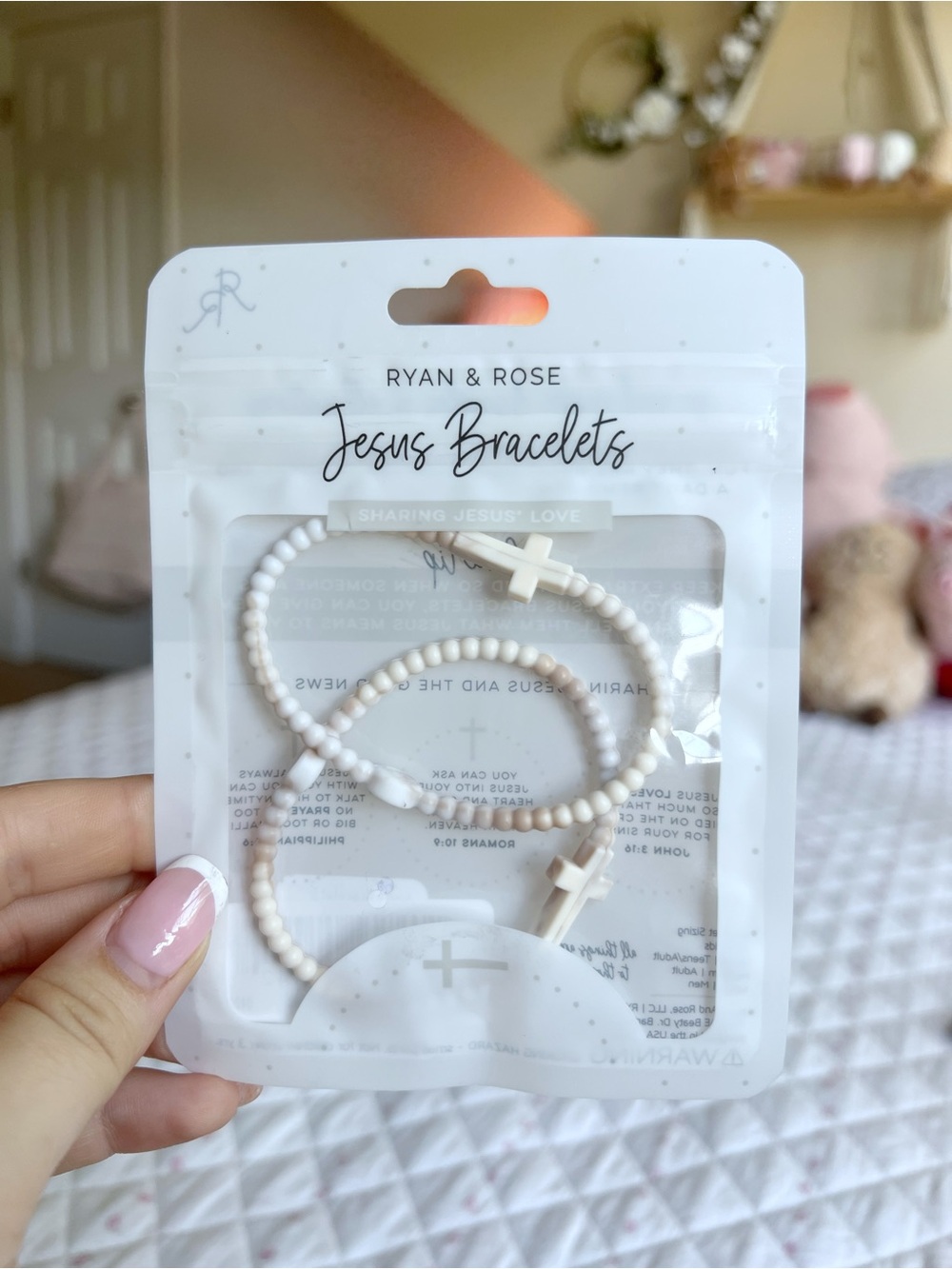 2Pcs Ryan & Rose Jesus Bracelets